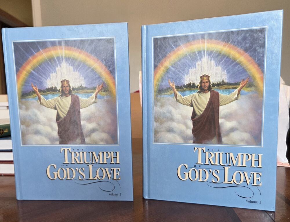 The Triumph of God's Love Volume 1 & 2 by Ellen G. White-Hardcover -1950